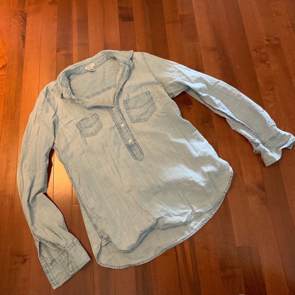 J crew chambray shirt size xs